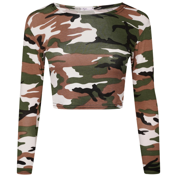 Long Sleeves Crop Top