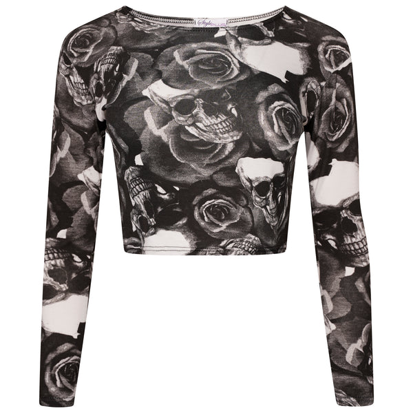 Long Sleeves Crop Top