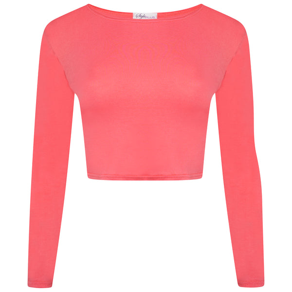 Long Sleeves Crop Top