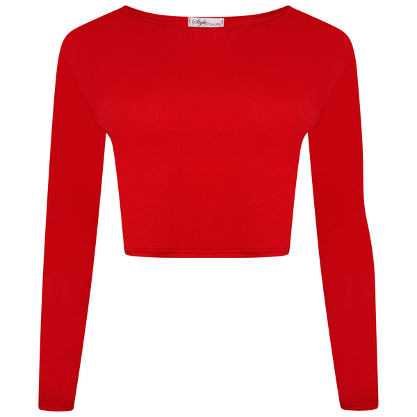Long Sleeves Crop Top