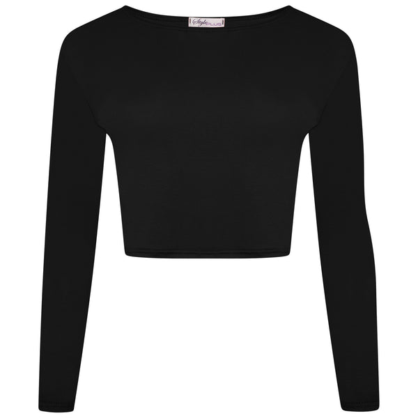 Long Sleeves Crop Top