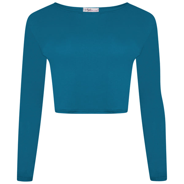 Long Sleeves Crop Top