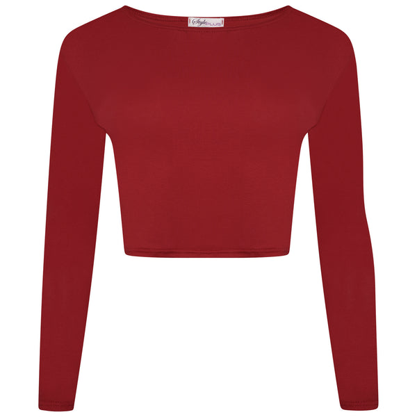 Long Sleeves Crop Top
