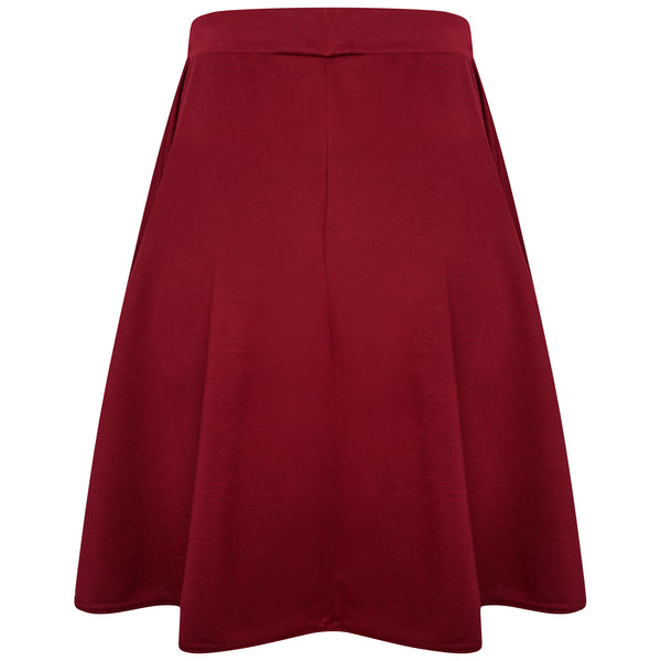Long  Flared Skater Skirt