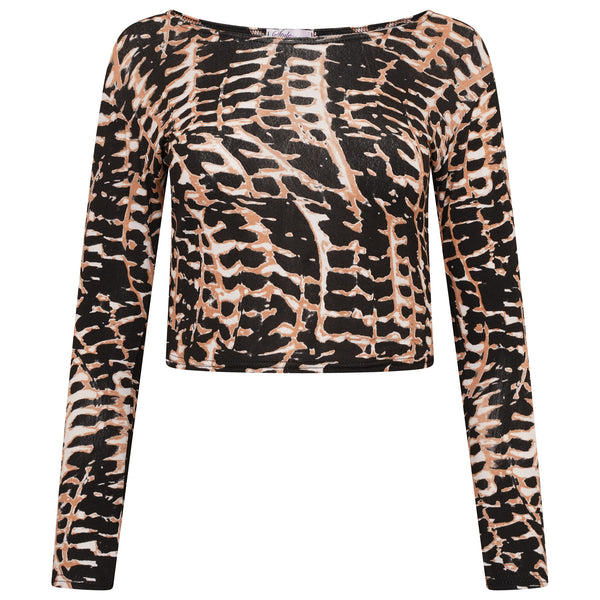 Long Sleeves Crop Top