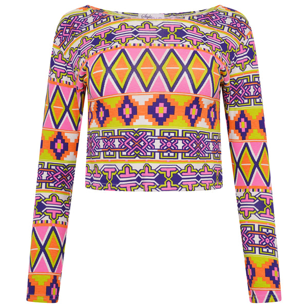 Long Sleeves Crop Top