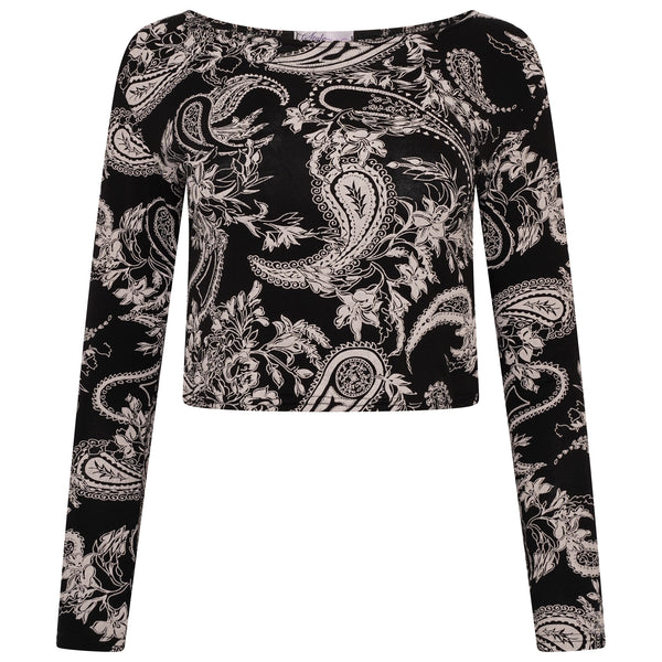 Long Sleeves Crop Top