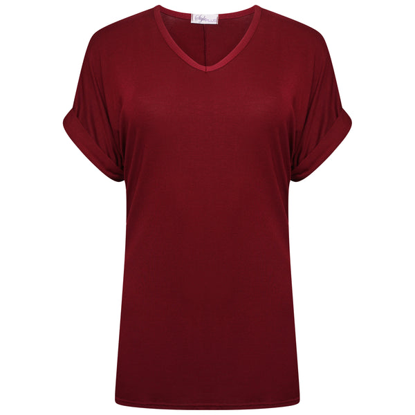 Baggy V Neck Top