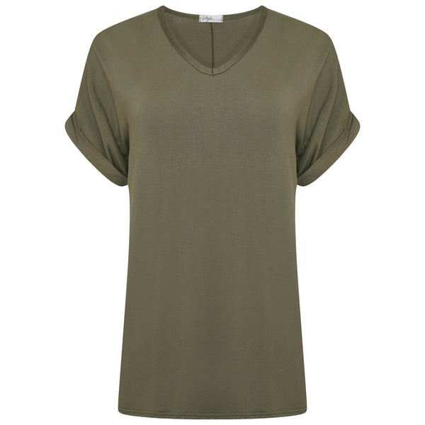 Baggy V Neck Top