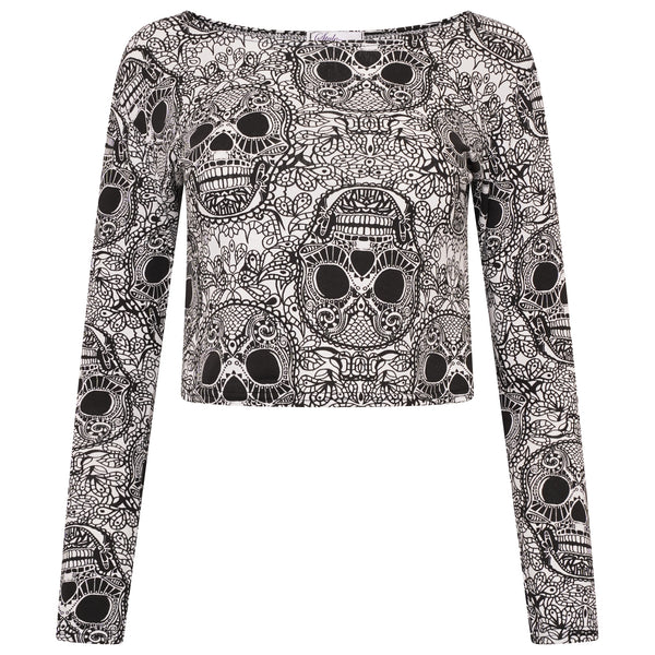 Long Sleeves Crop Top